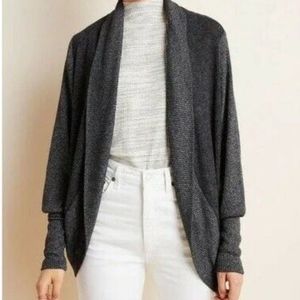 Anthropologie Maeve Ingrid Cocoon cardigan  dark grey size XL